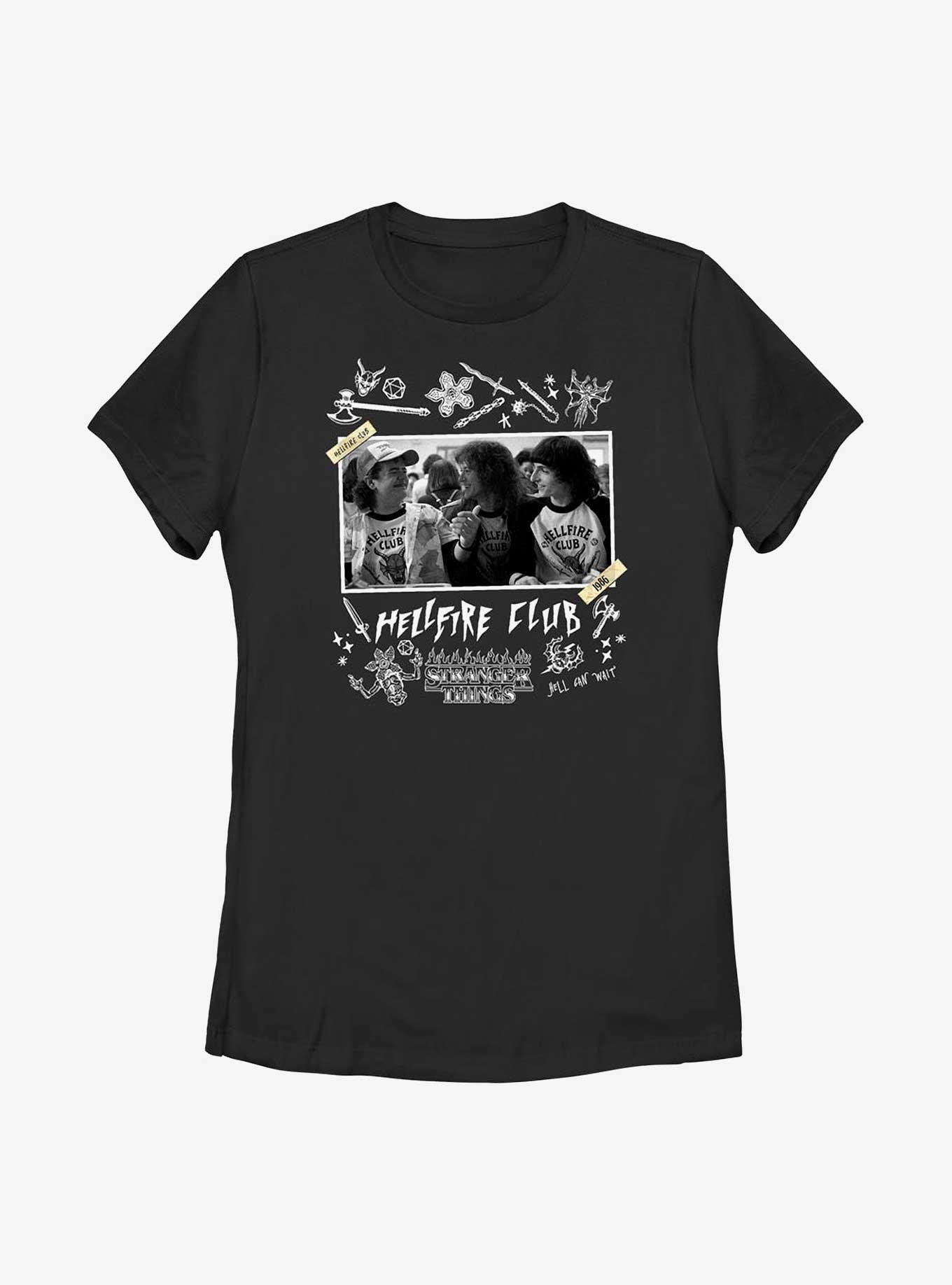 Stranger Things Hellfire Club Scrapbook Womens T-Shirt, , hi-res