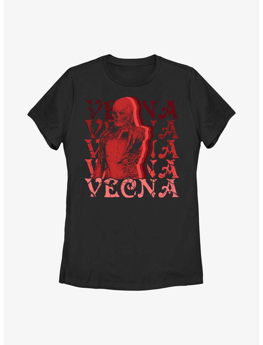 Stranger Things Vecna Stack Womens T-Shirt, BLACK, hi-res