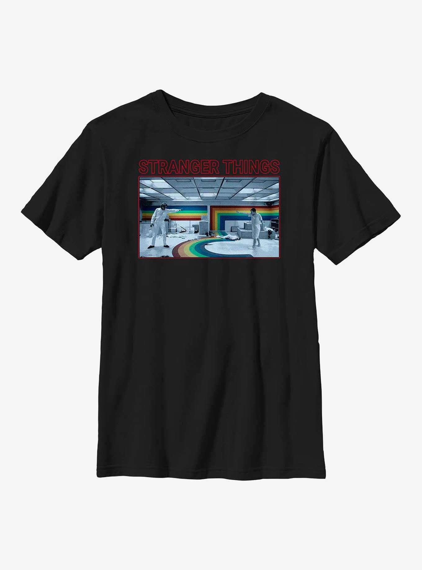 Stranger Things Rainbow Room Fight Youth T-Shirt, , hi-res