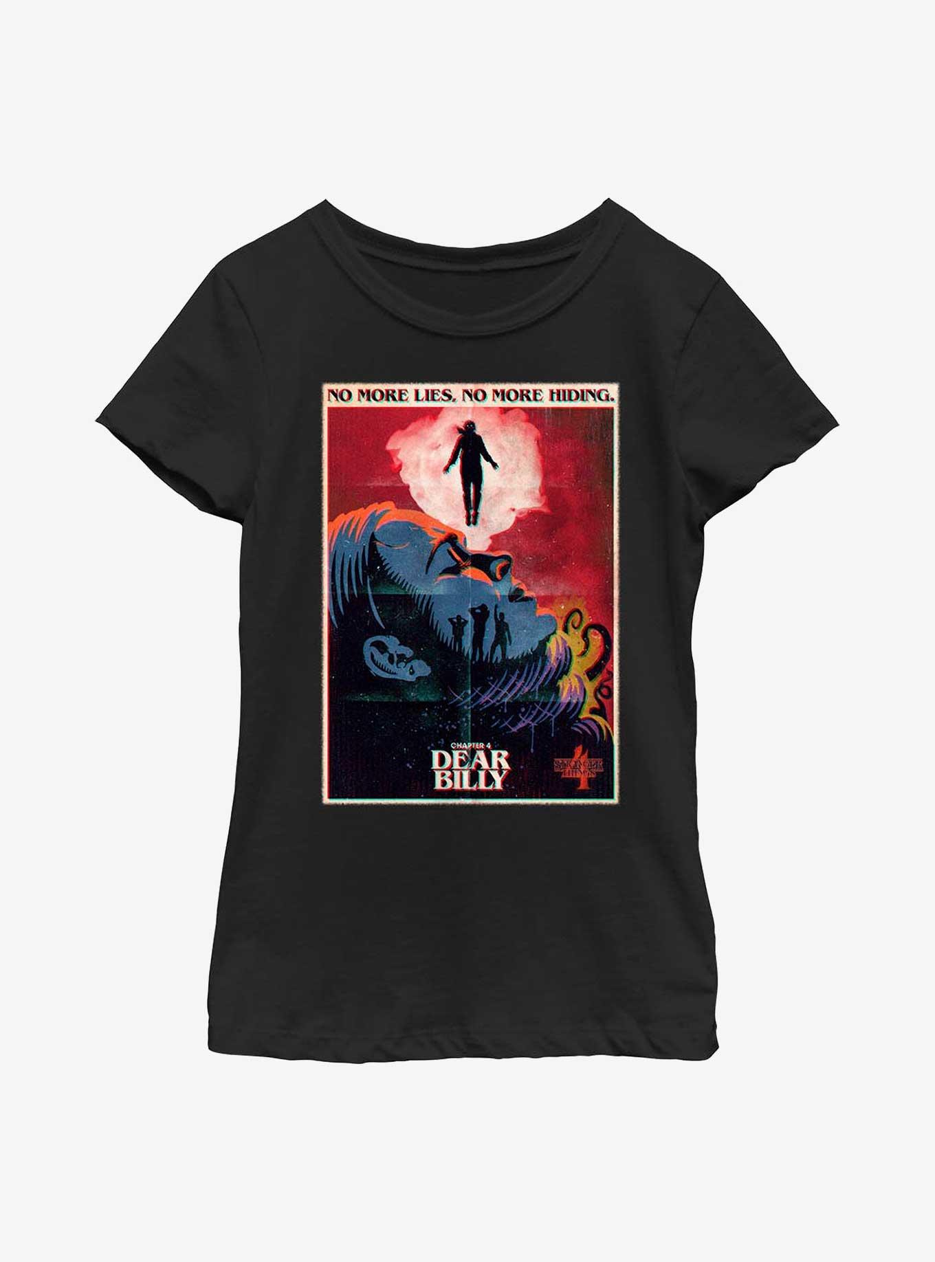 Stranger Things X Butcher Billy Dear Billy Youth Girls T-Shirt, , hi-res