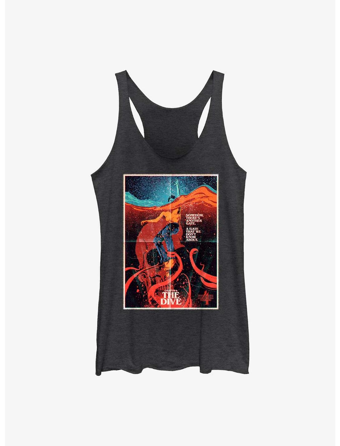 Stranger Things X Butcher Billy The Dive Womens Tank Top, BLK HTR, hi-res