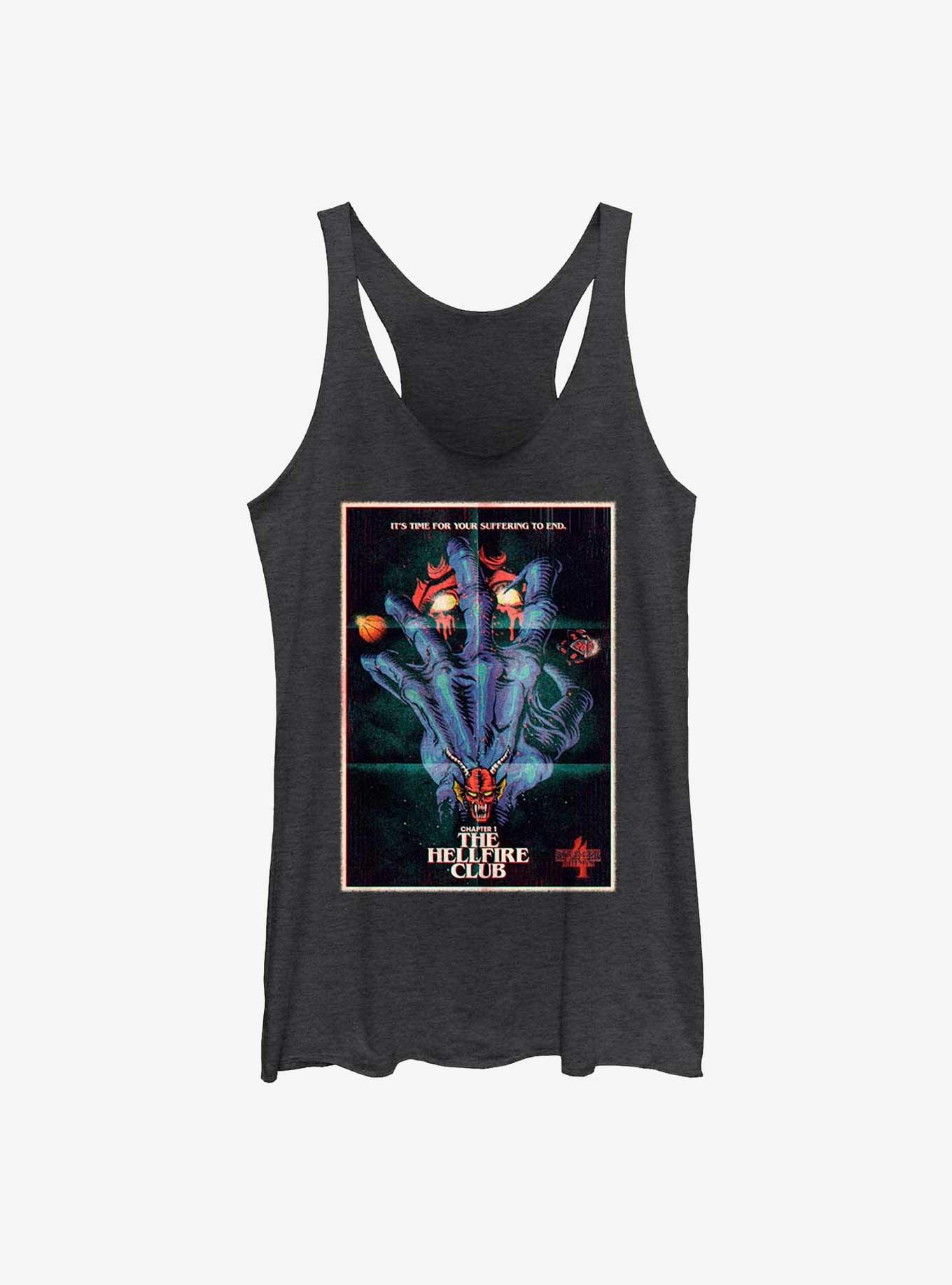 Stranger Things X Butcher Billy The Hellfire Club Womens Tank Top, BLK HTR, hi-res