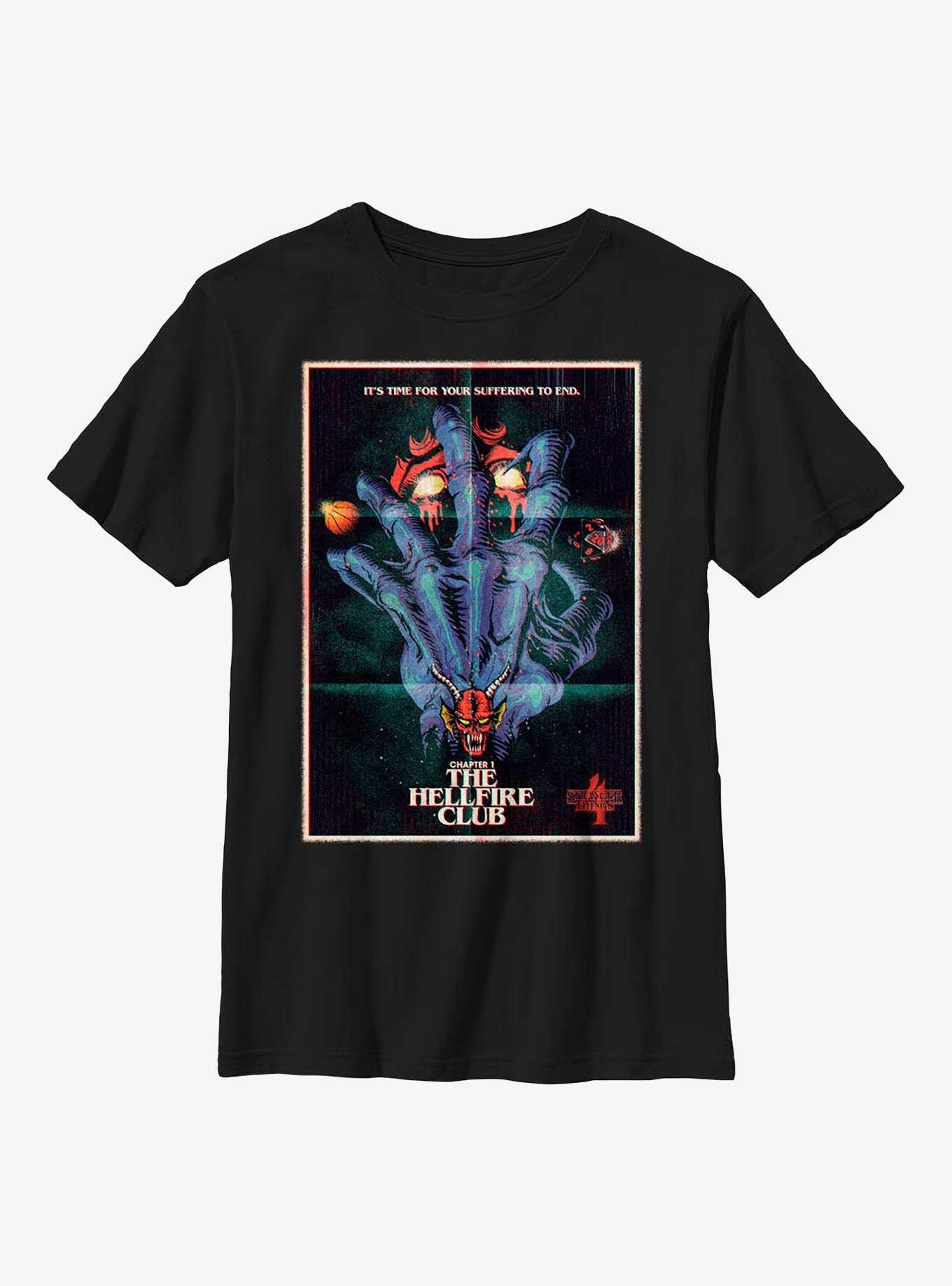Stranger Things X Butcher Billy The Hellfire Club Youth T-Shirt, , hi-res