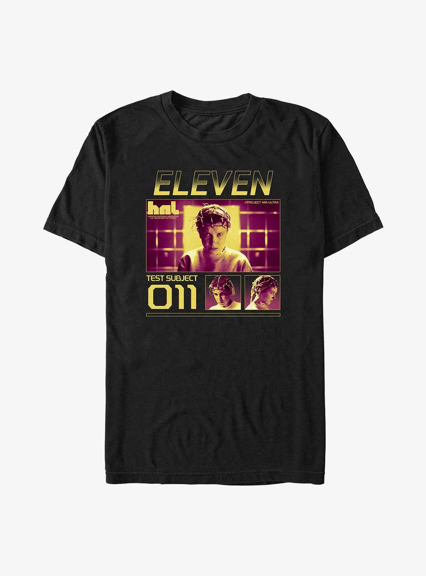 Stranger Things Test Subject 011 T-Shirt, BLACK, hi-res