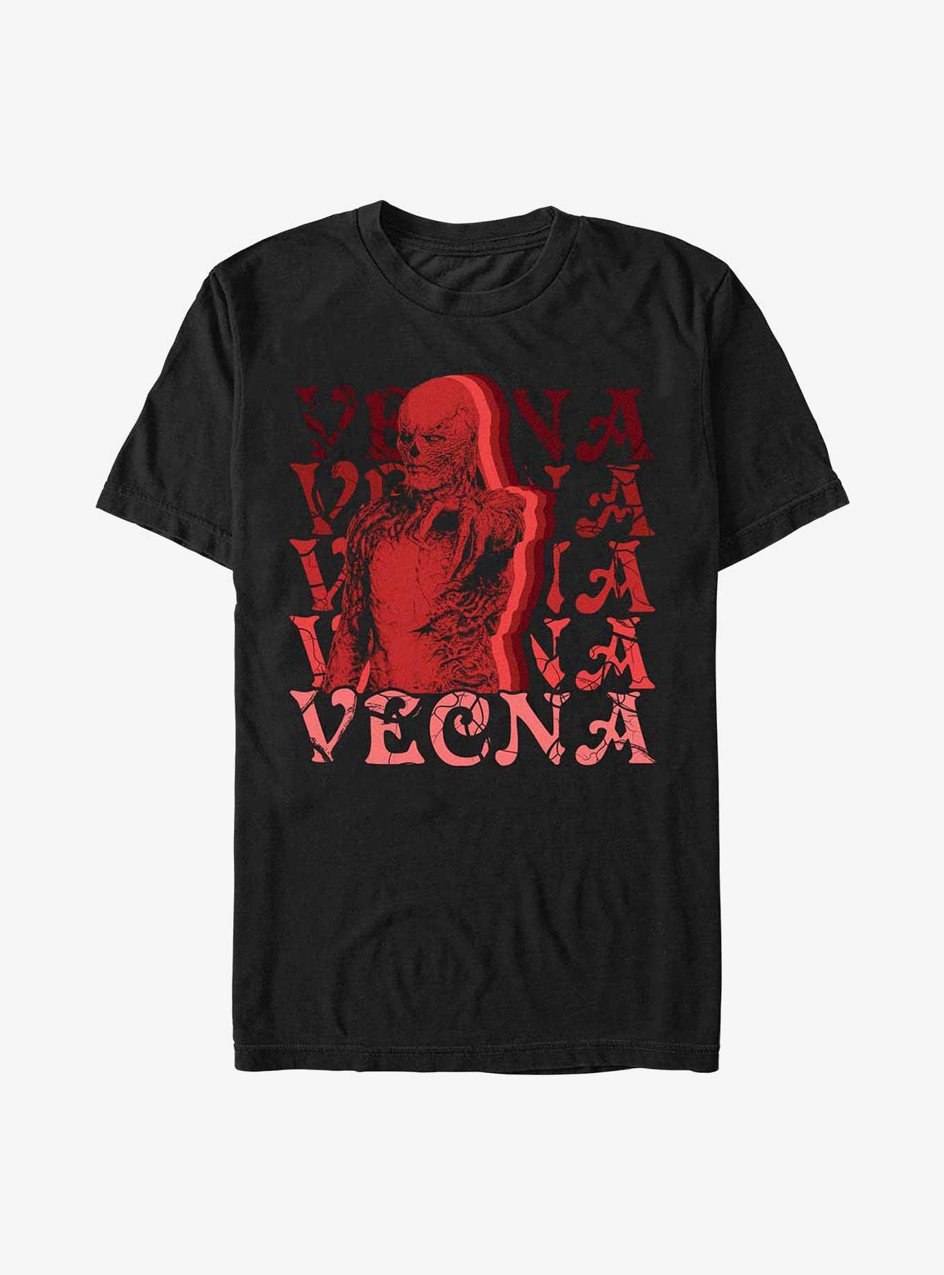 Stranger Things Vecna Stack T-Shirt, BLACK, hi-res