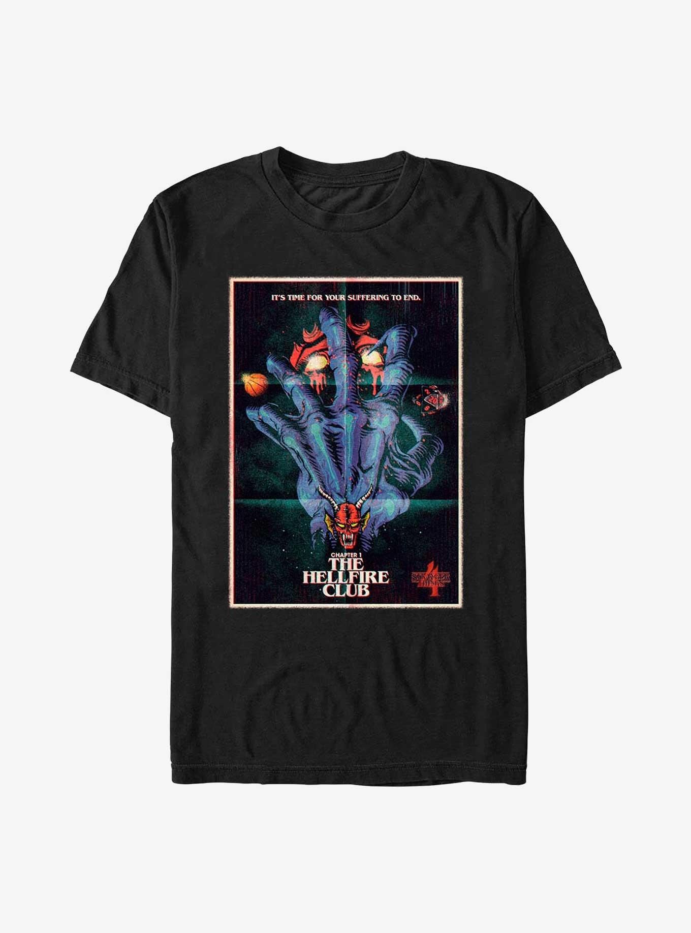 Stranger Things X Butcher Billy The Hellfire Club T-Shirt, BLACK, hi-res view 1