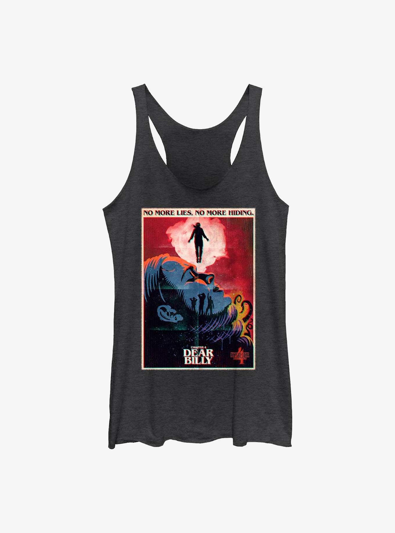 Stranger Things X Butcher Billy Dear Billy Womens Tank Top, BLK HTR, hi-res