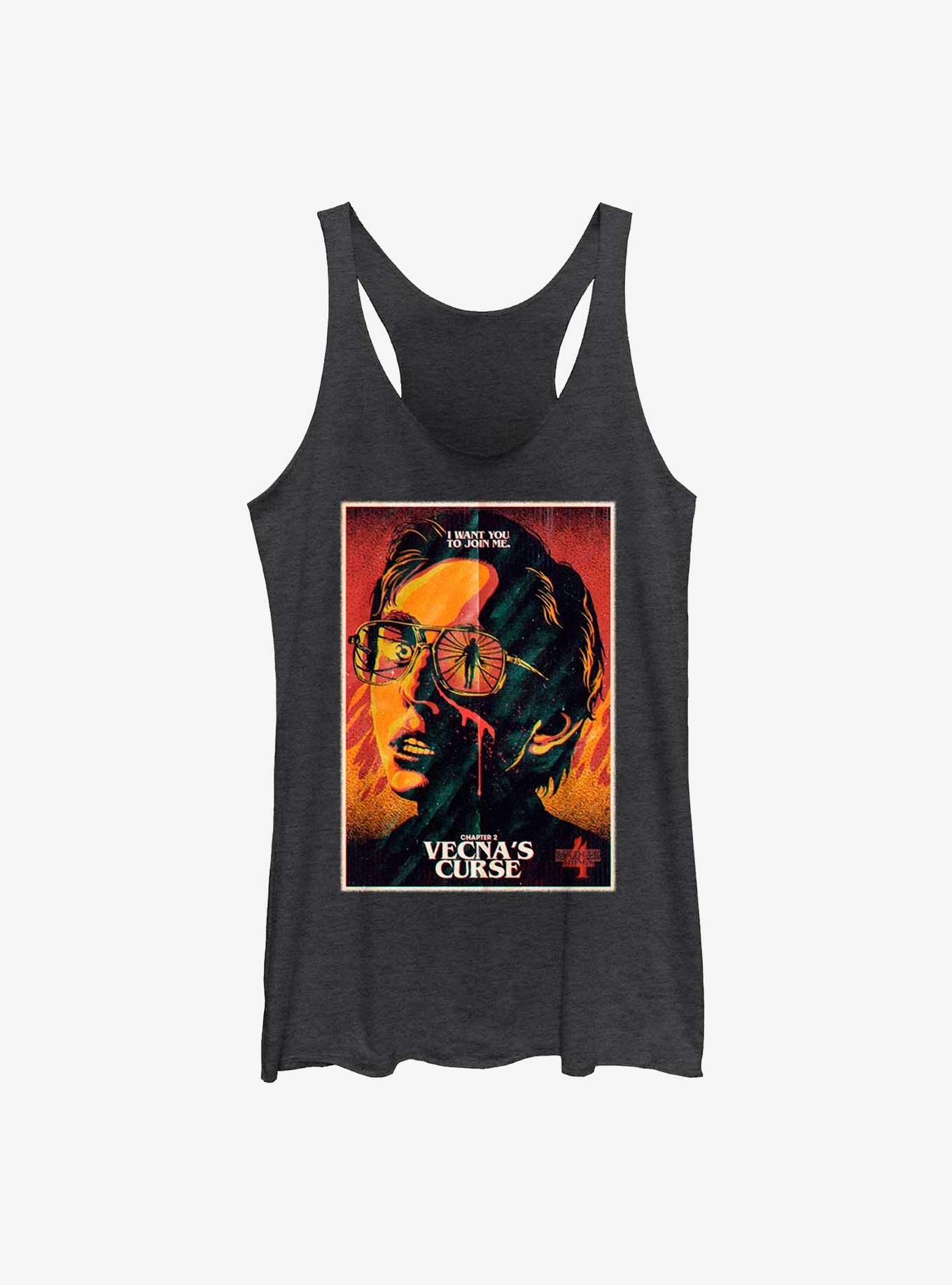 Stranger Things X Butcher Billy Vecna's Curse Womens Tank Top, BLK HTR, hi-res view 1