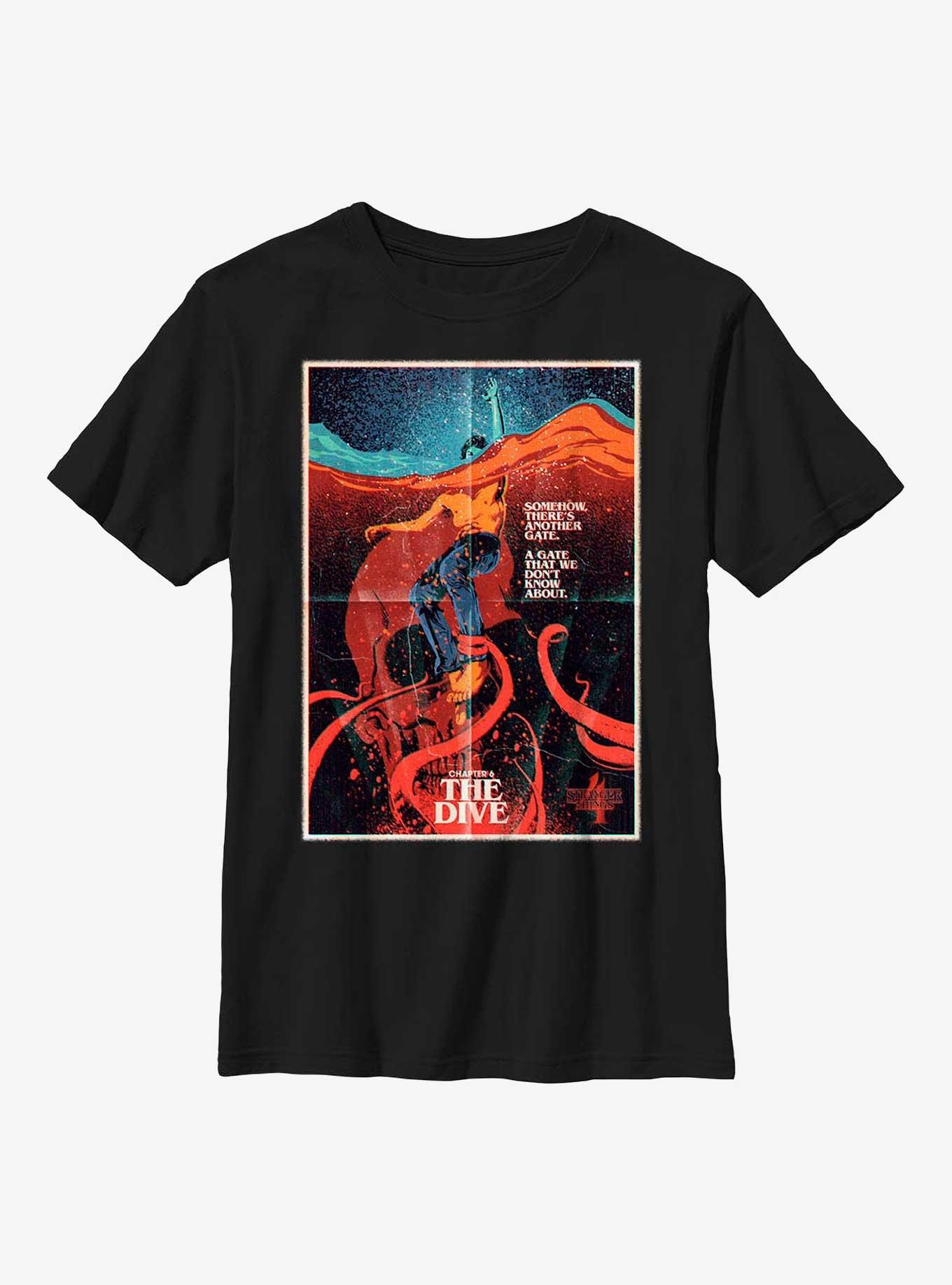 Stranger Things X Butcher Billy The Dive Youth T-Shirt, BLACK, hi-res