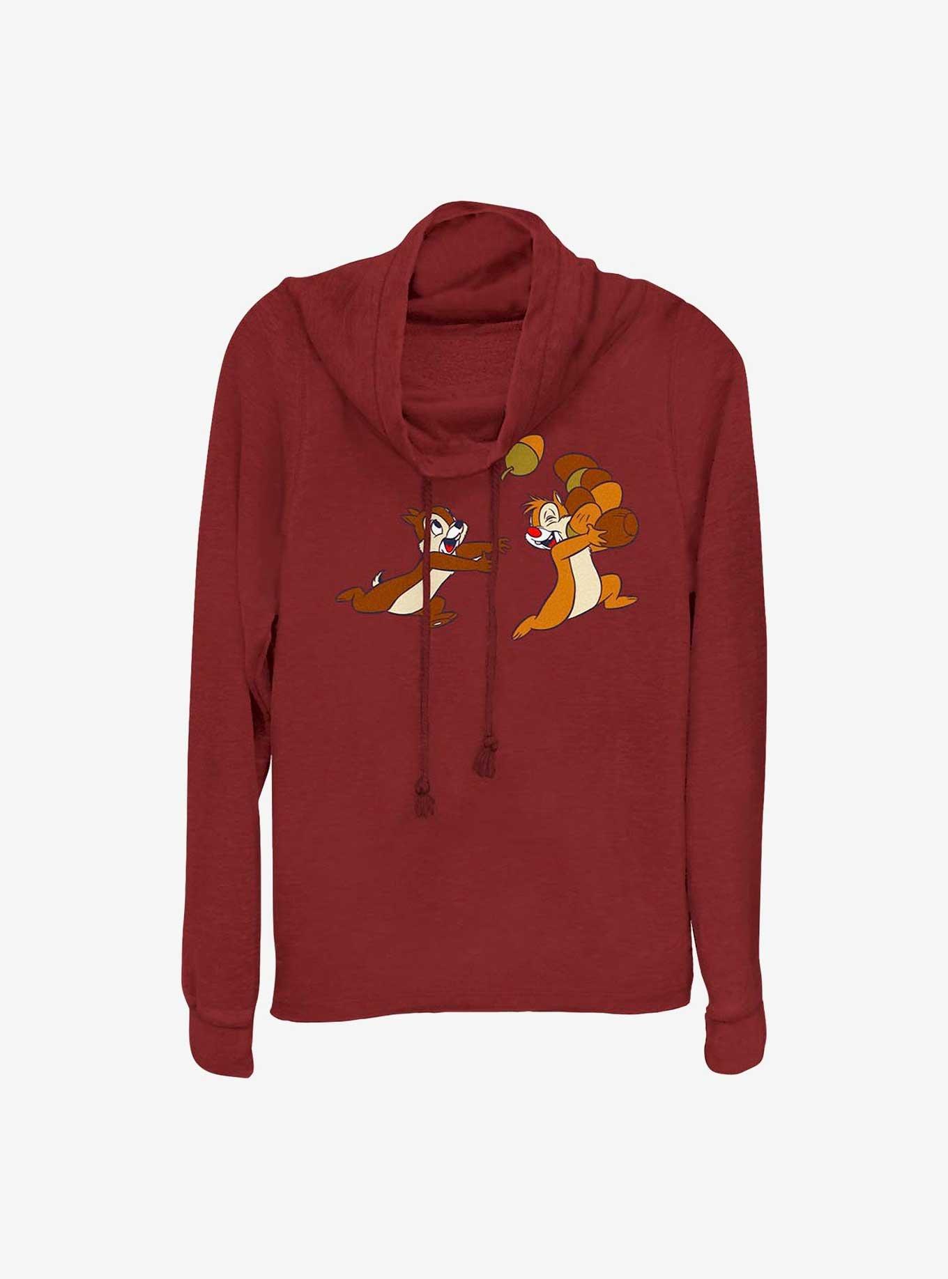 Disney Chip 'n' Dale Acorn Chase Cowl Neck Long-Sleeve Top, , hi-res