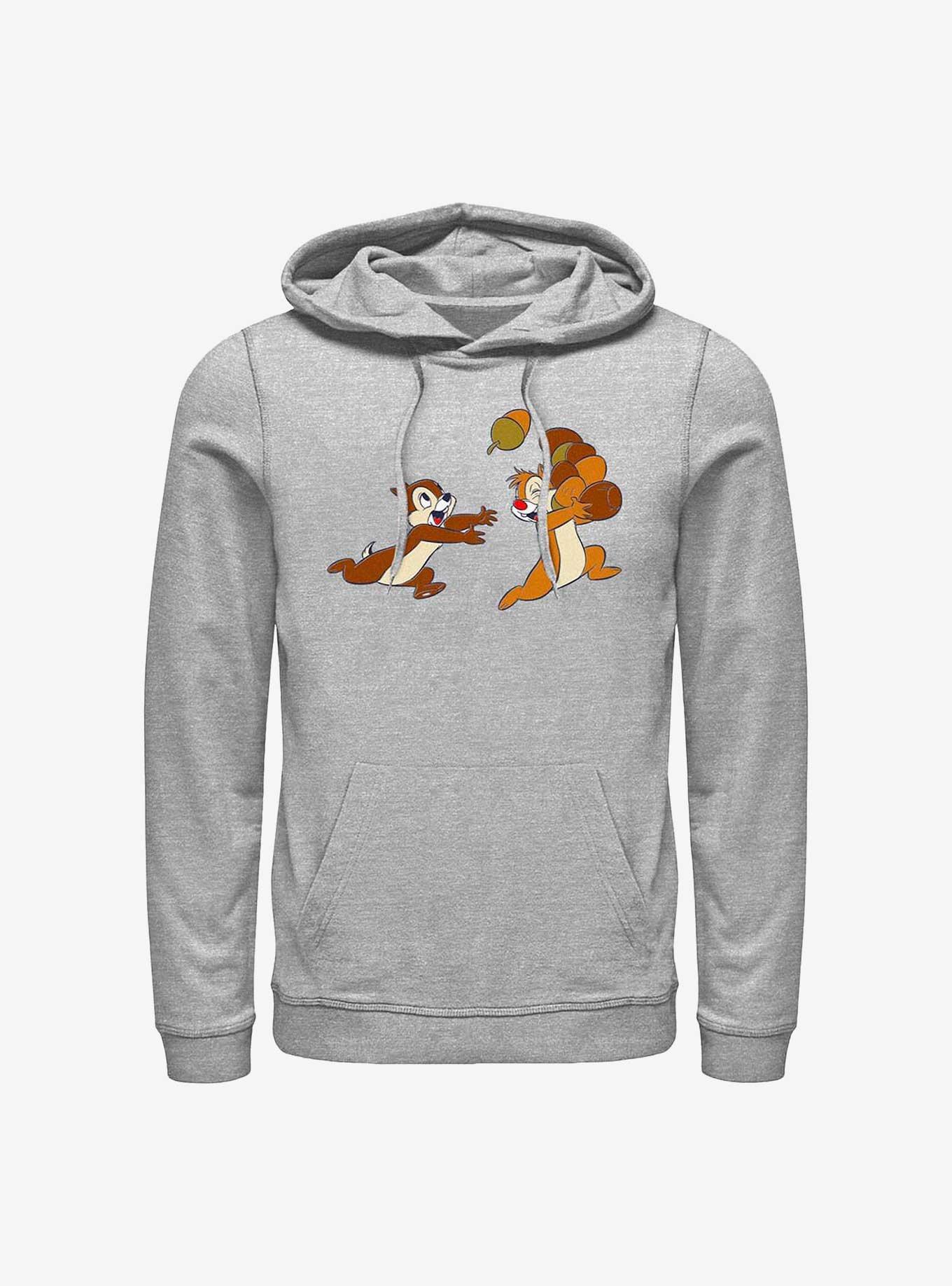 Chip 'n' Dale Raglan Brown Tan Disney Cartoon 3D Hoodie Zip Hoodie