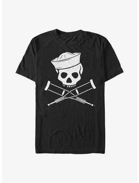 Jackass Sailor Skull Logo T-Shirt, , hi-res