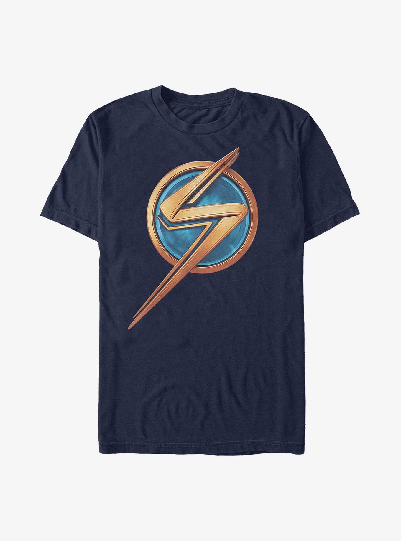 Marvel Ms. Marvel Logo Icon T-Shirt, NAVY, hi-res
