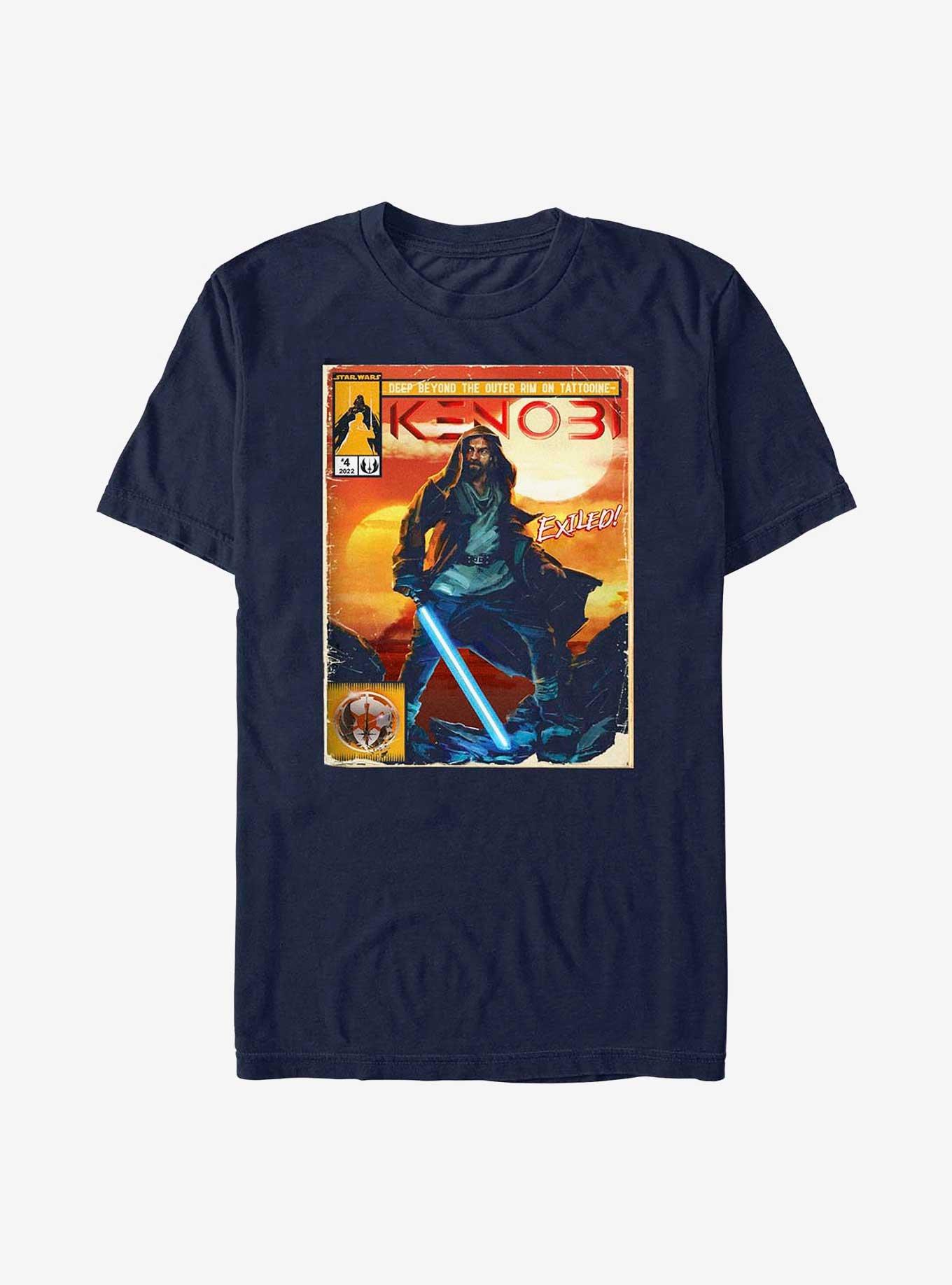 Star Wars Obi-Wan Kenobi Comic T-Shirt, NAVY, hi-res