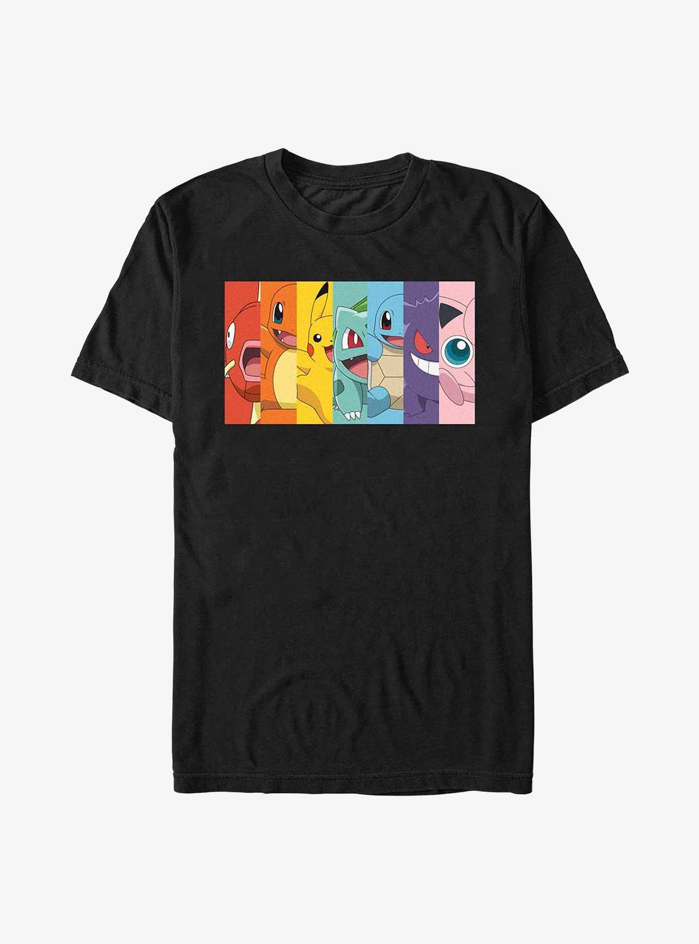 Pokemon Character Panels Heavyweight T-Shirt