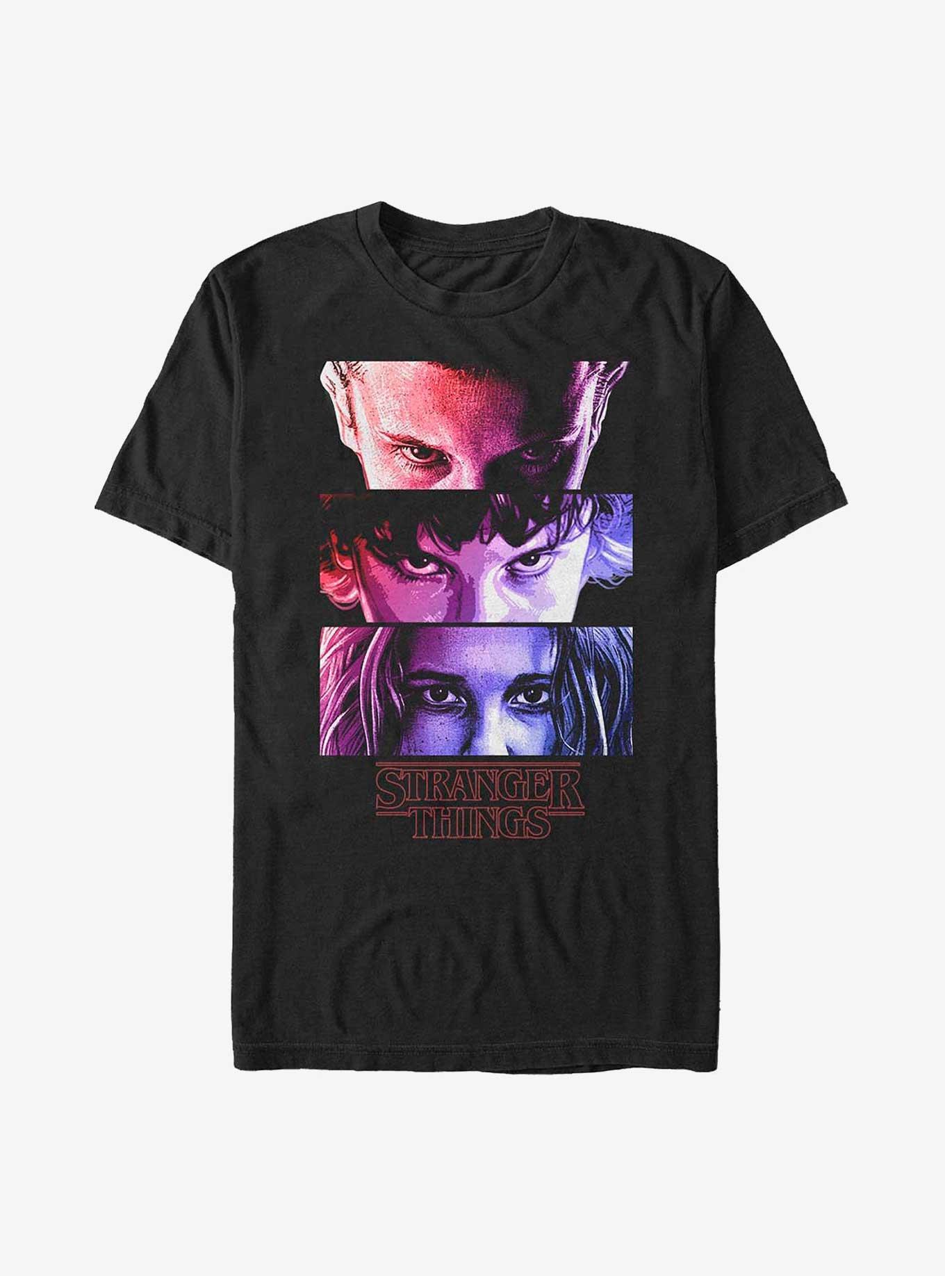 Stranger Things Eleven Eyes T-Shirt, BLACK, hi-res
