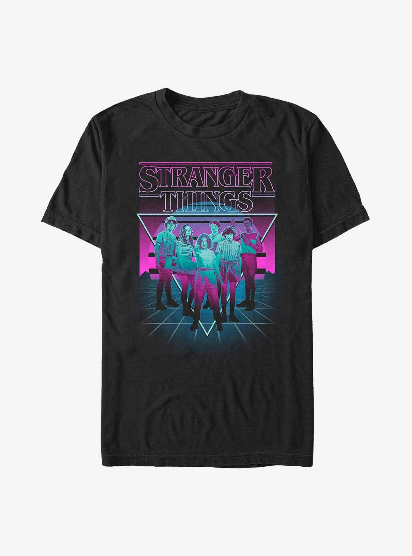 Stranger Things Neon Group Heavyweight T-Shirt
