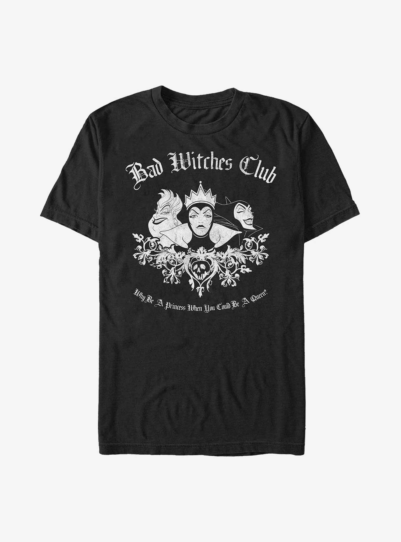 Disney Villains Bad Witches Club T-Shirt, BLACK, hi-res