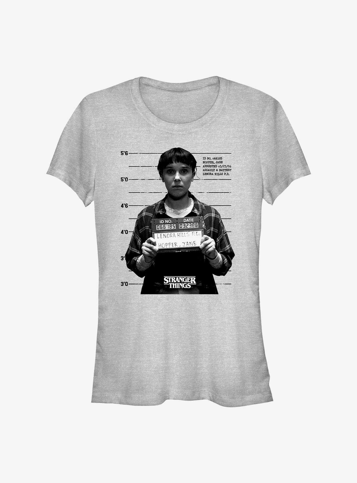 Stranger Things Jane Hopper Mugshot Girls T-Shirt