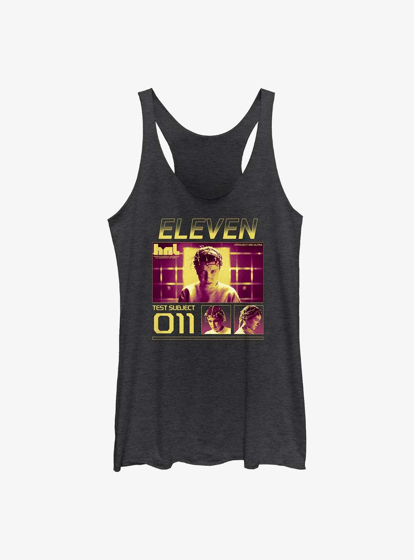 Stranger Things Test Subject Eleven Girls Tank, BLK HTR, hi-res