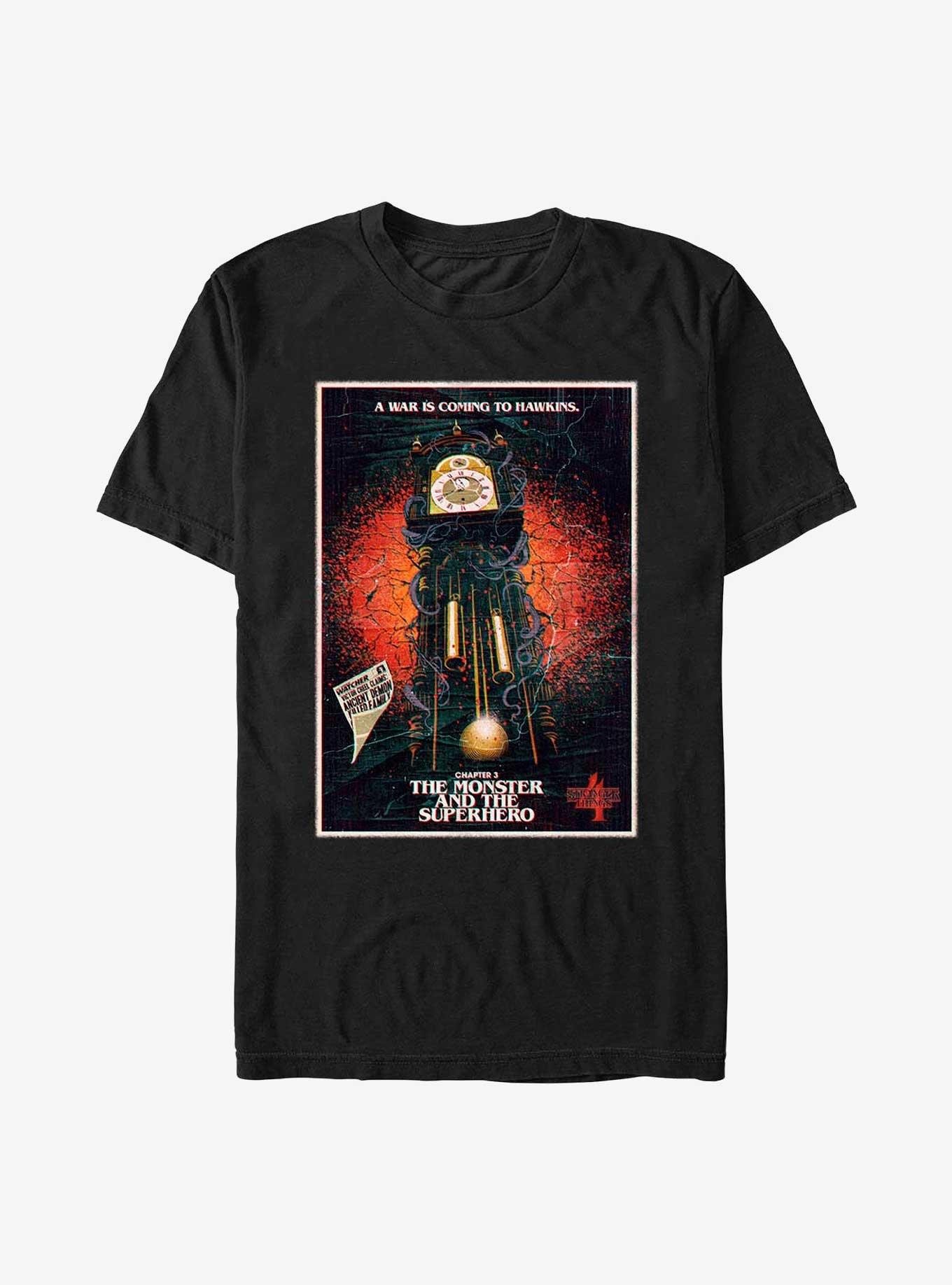 Stranger Things x Butcher Billy The Monster and the Superhero T-Shirt, BLACK, hi-res
