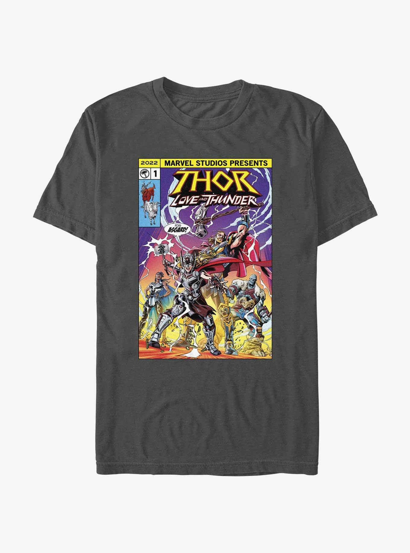 Marvel Thor: Love And Thunder For Asgard Comic Cover T-Shirt, , hi-res