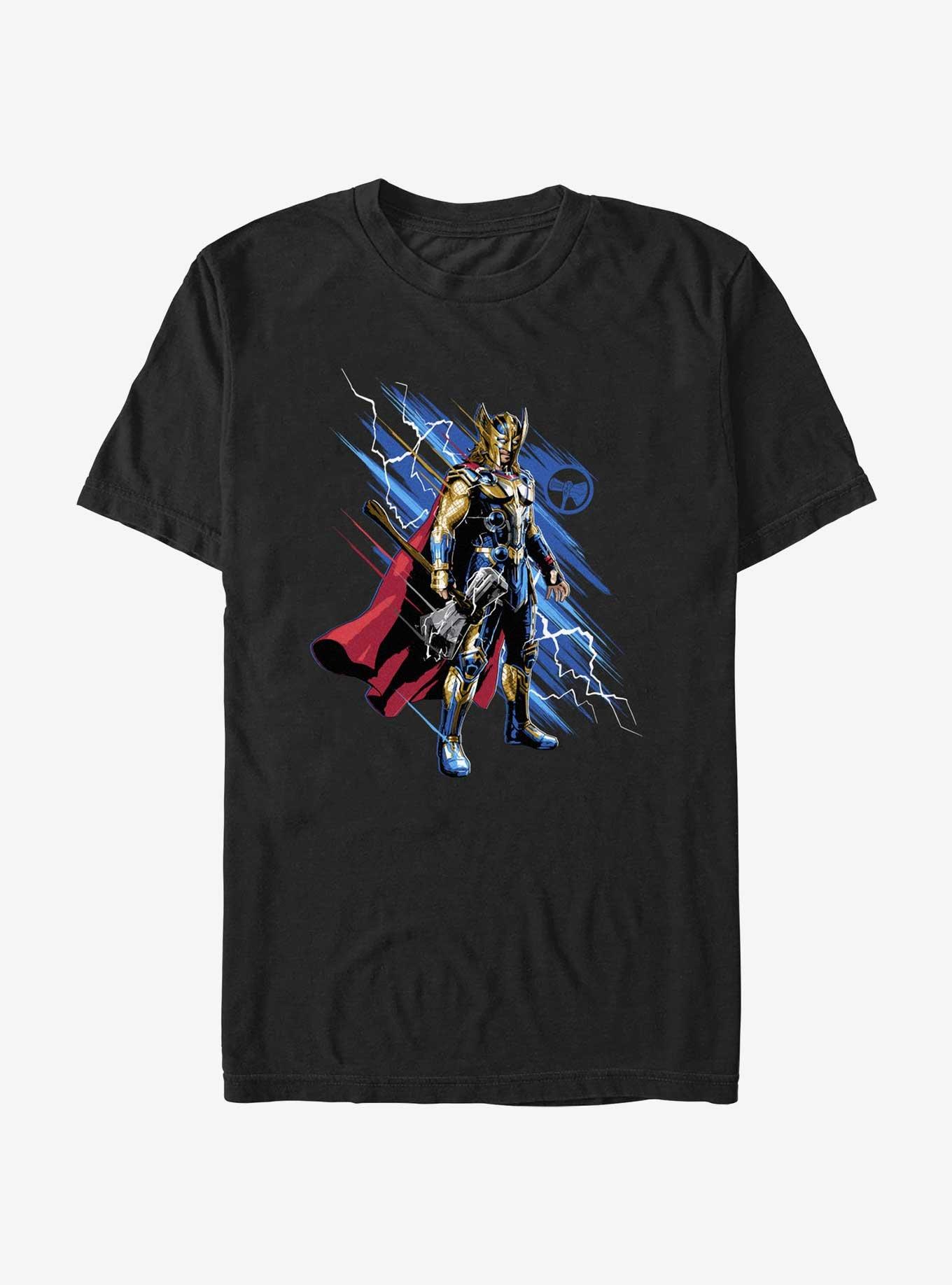 Marvel Thor: Love And Thunder Hero Pose T-Shirt, BLACK, hi-res