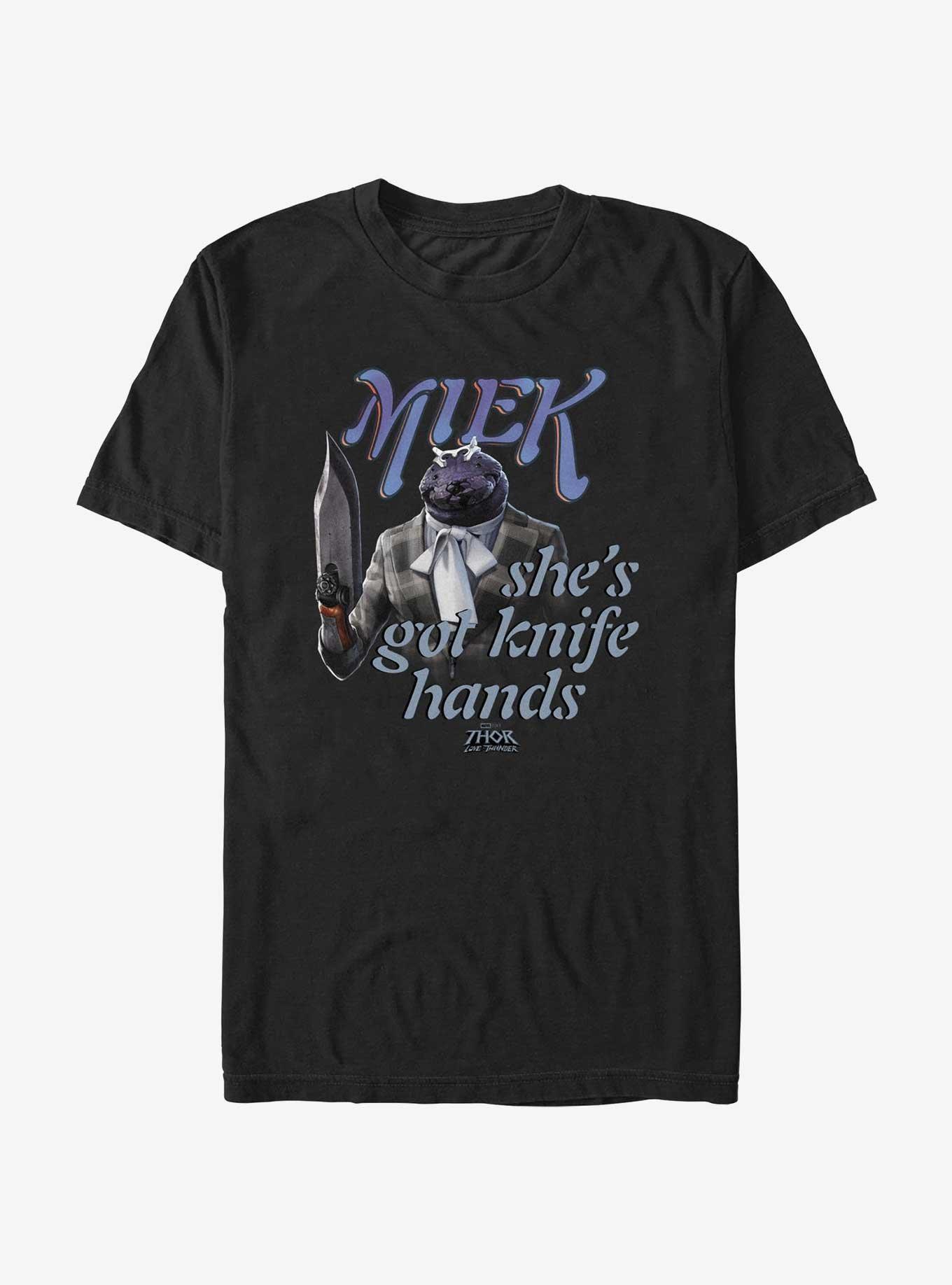 Marvel Thor: Love And Thunder Miek Knife Hands T-Shirt, BLACK, hi-res