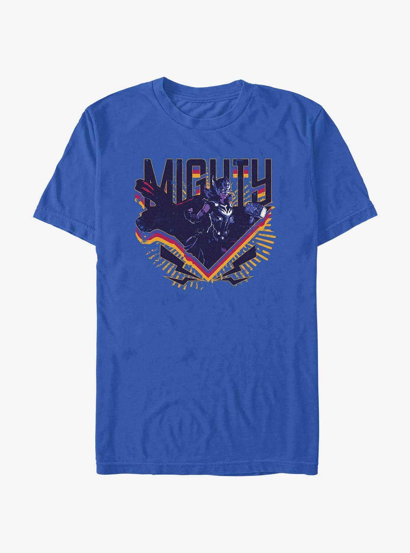 Marvel Thor: Love And Thunder Mighty Triangle Badge T-Shirt, ROYAL, hi-res