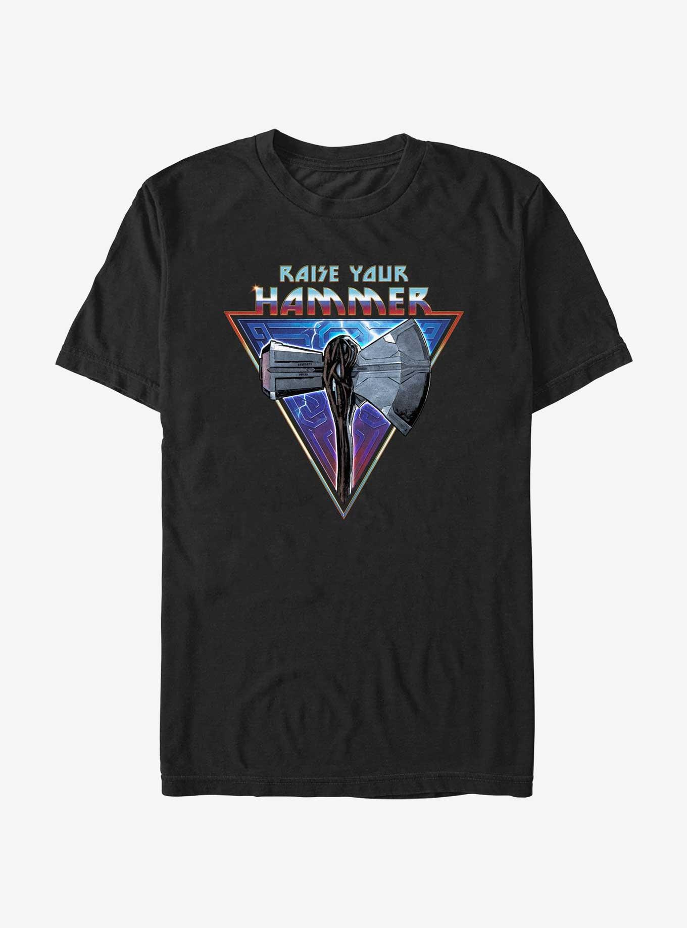 Marvel Thor: Love And Thunder Stormbreaker Raise Your Hammer Stormbreaker T-Shirt, BLACK, hi-res