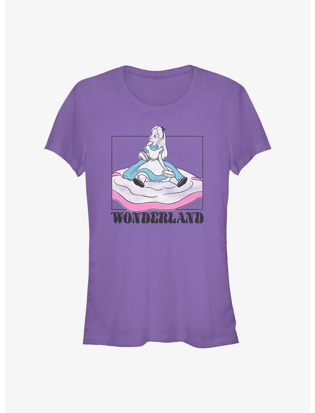 Disney Alice in Wonderland Soft Pop Wonderland Girls T-Shirt, PURPLE, hi-res