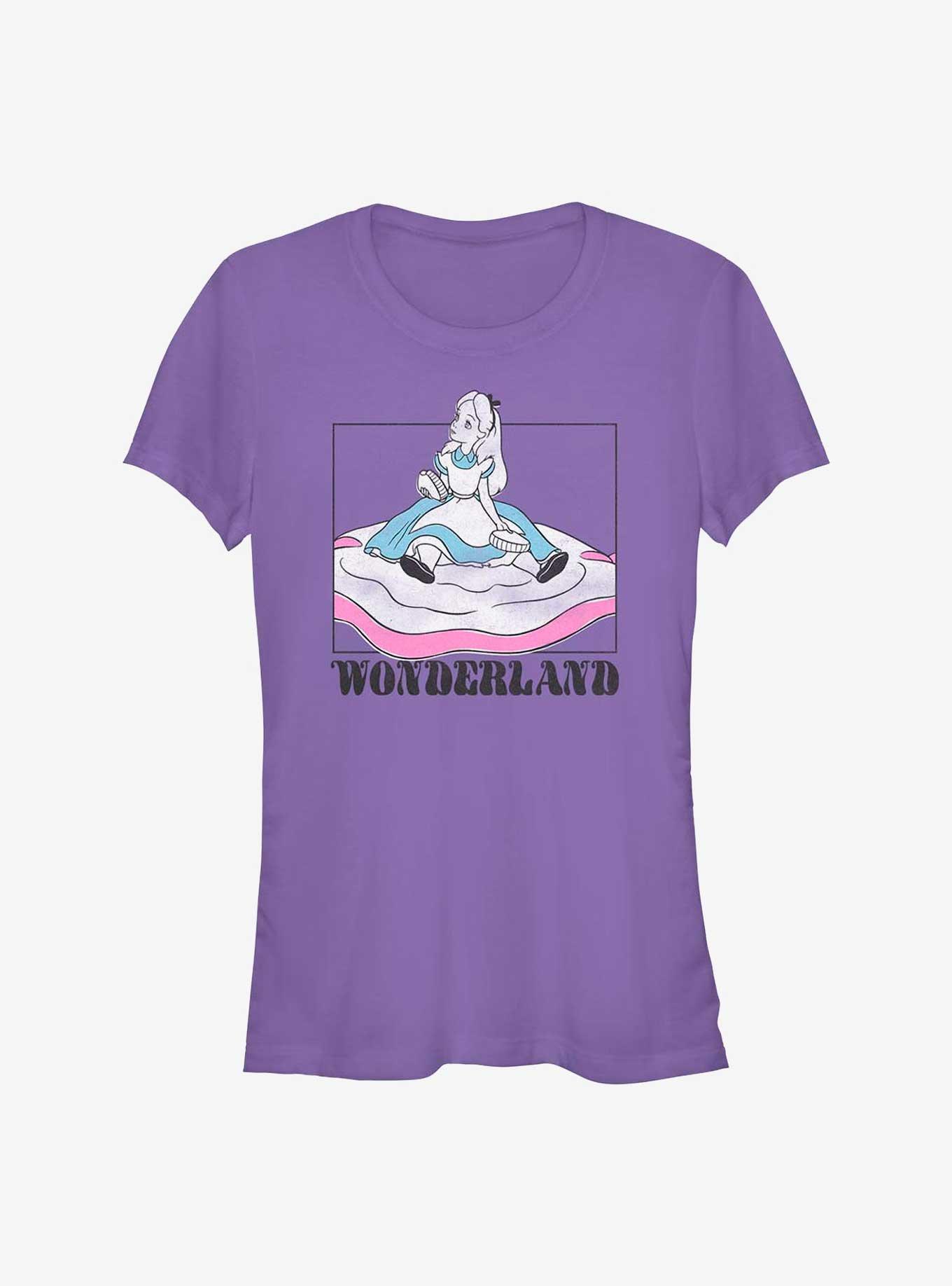 Disney Alice in Wonderland Soft Pop Wonderland Girls T-Shirt, PURPLE, hi-res