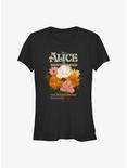 Disney Alice in Wonderland The Wildflowers Girls T-Shirt, BLACK, hi-res
