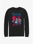 Disney Alice in Wonderland Technicolor Wonderland Long-Sleeve T-Shirt, BLACK, hi-res