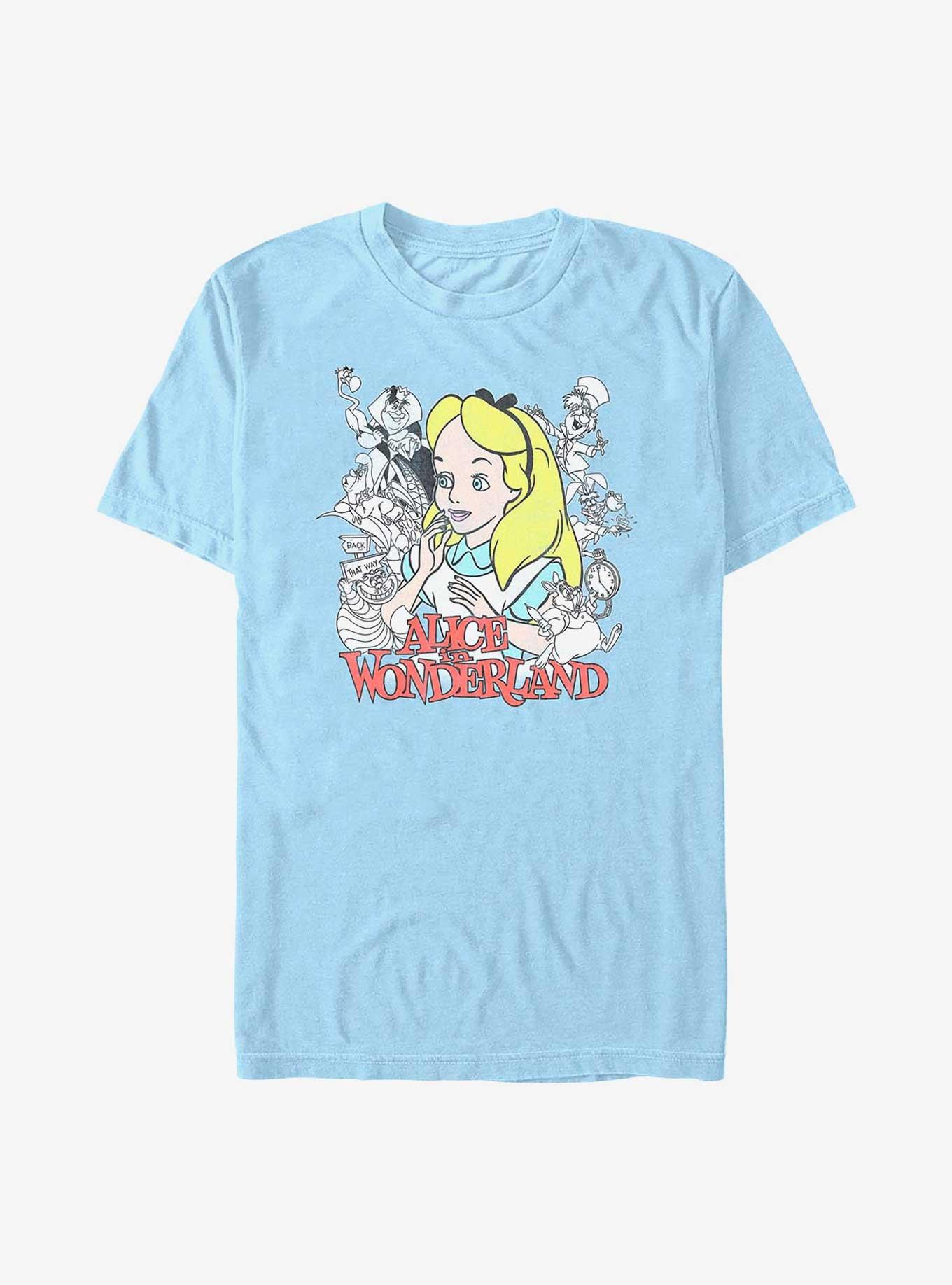 Disney Alice in Wonderland Group T-Shirt, LT BLUE, hi-res