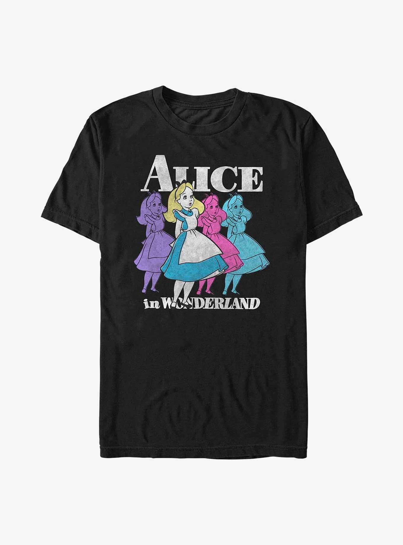 Disney Alice in Wonderland Trippy Alice T-Shirt, BLACK, hi-res