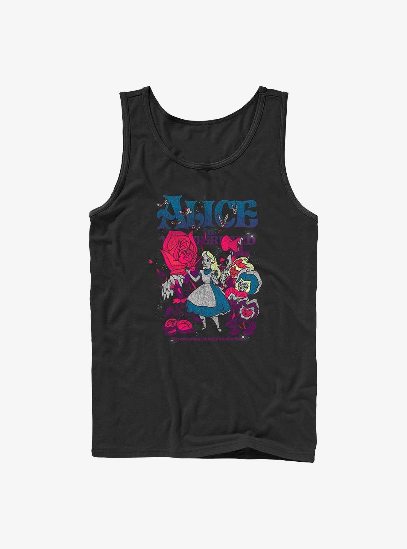 Disney Alice in Wonderland Technicolor Wonderland Tank, BLACK, hi-res