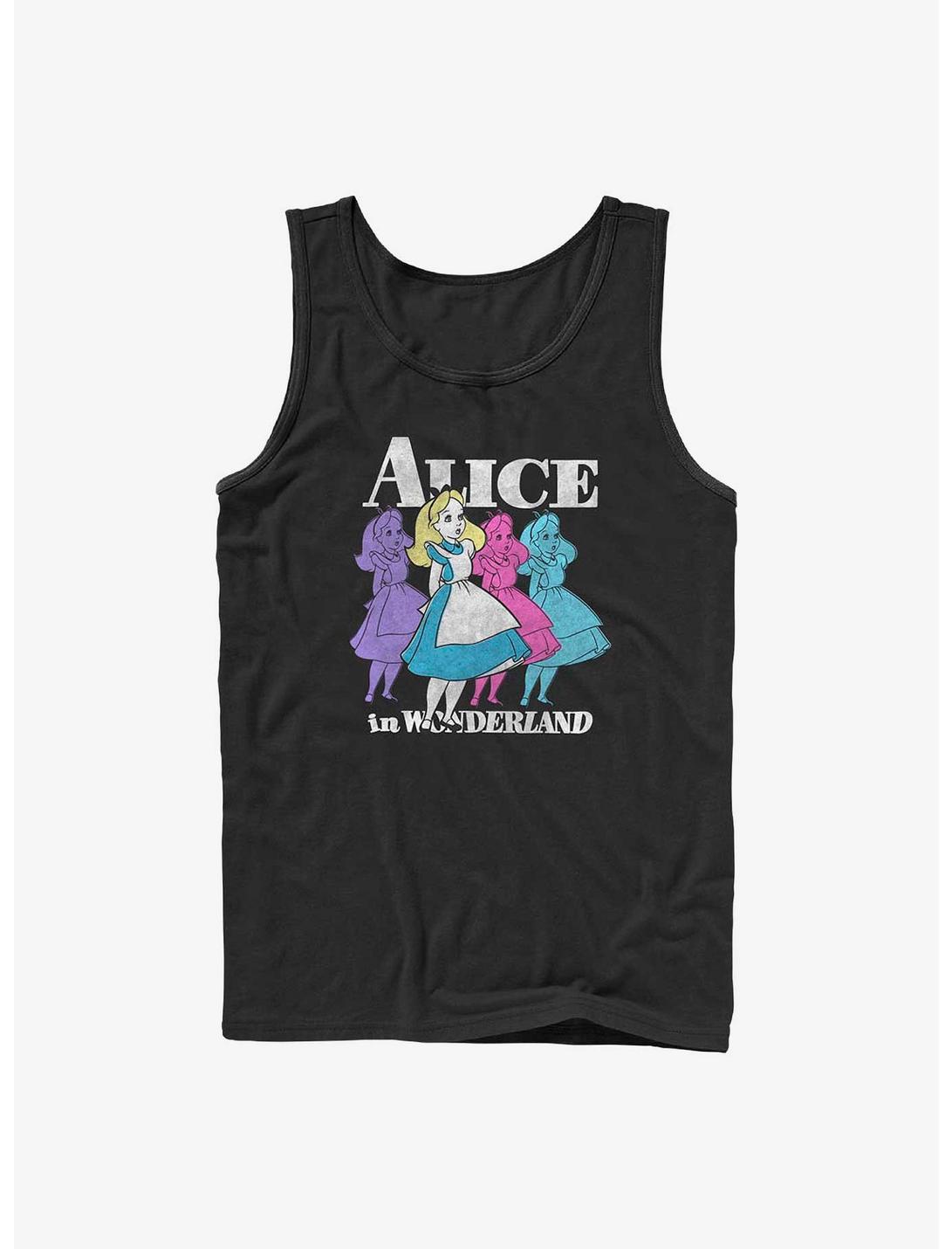 Disney Alice in Wonderland Trippy Alice Tank, BLACK, hi-res