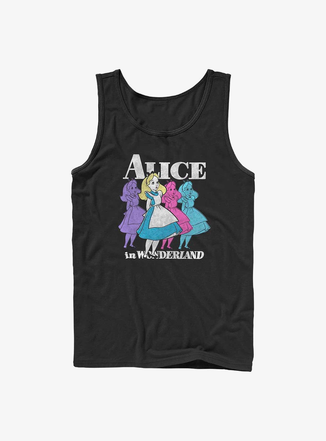 Disney Alice in Wonderland Trippy Alice Tank, BLACK, hi-res