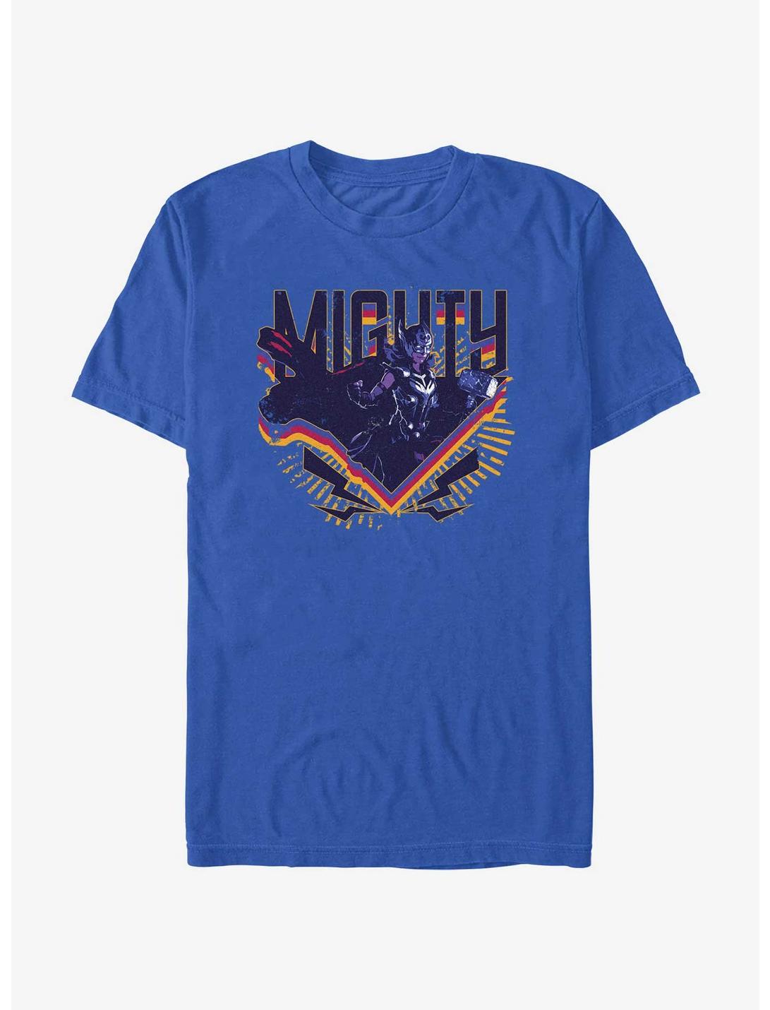 Marvel Thor: Love And Thunder Mighty Triangle Badge T-Shirt, ROYAL, hi-res