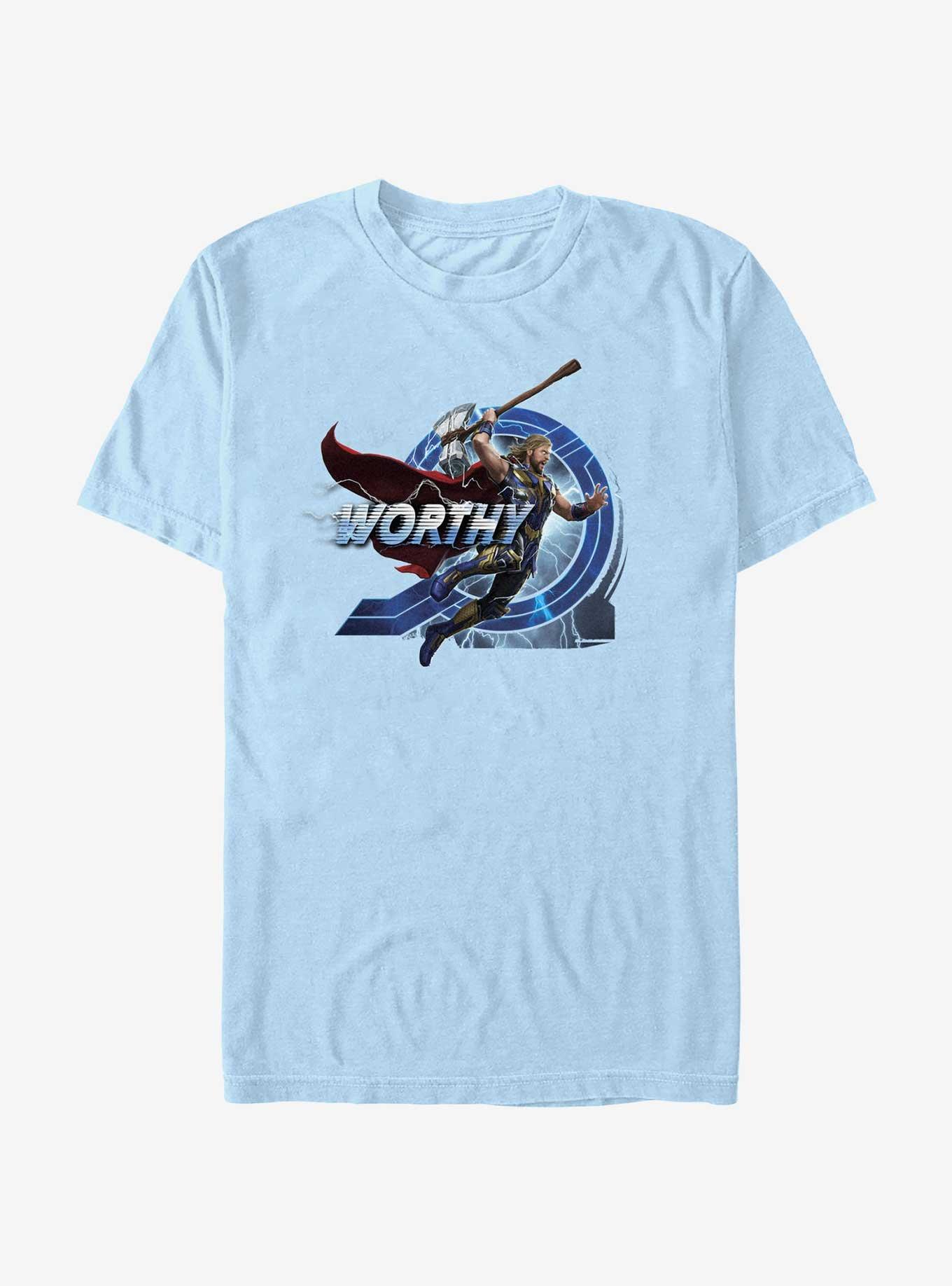 Marvel Thor: Love And Thunder Worthy Jump T-Shirt, LT BLUE, hi-res