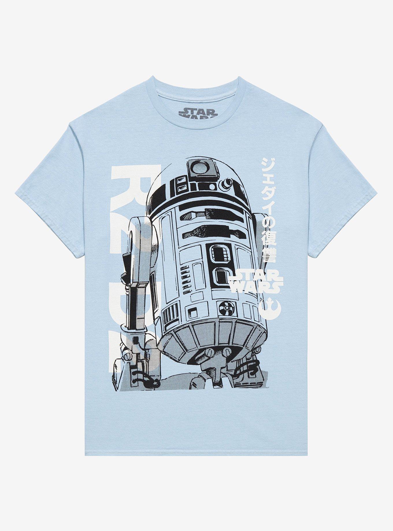 Star Wars R2-D2 Japanese Illustration Boyfriend Fit Girls T-Shirt, MULTI, hi-res