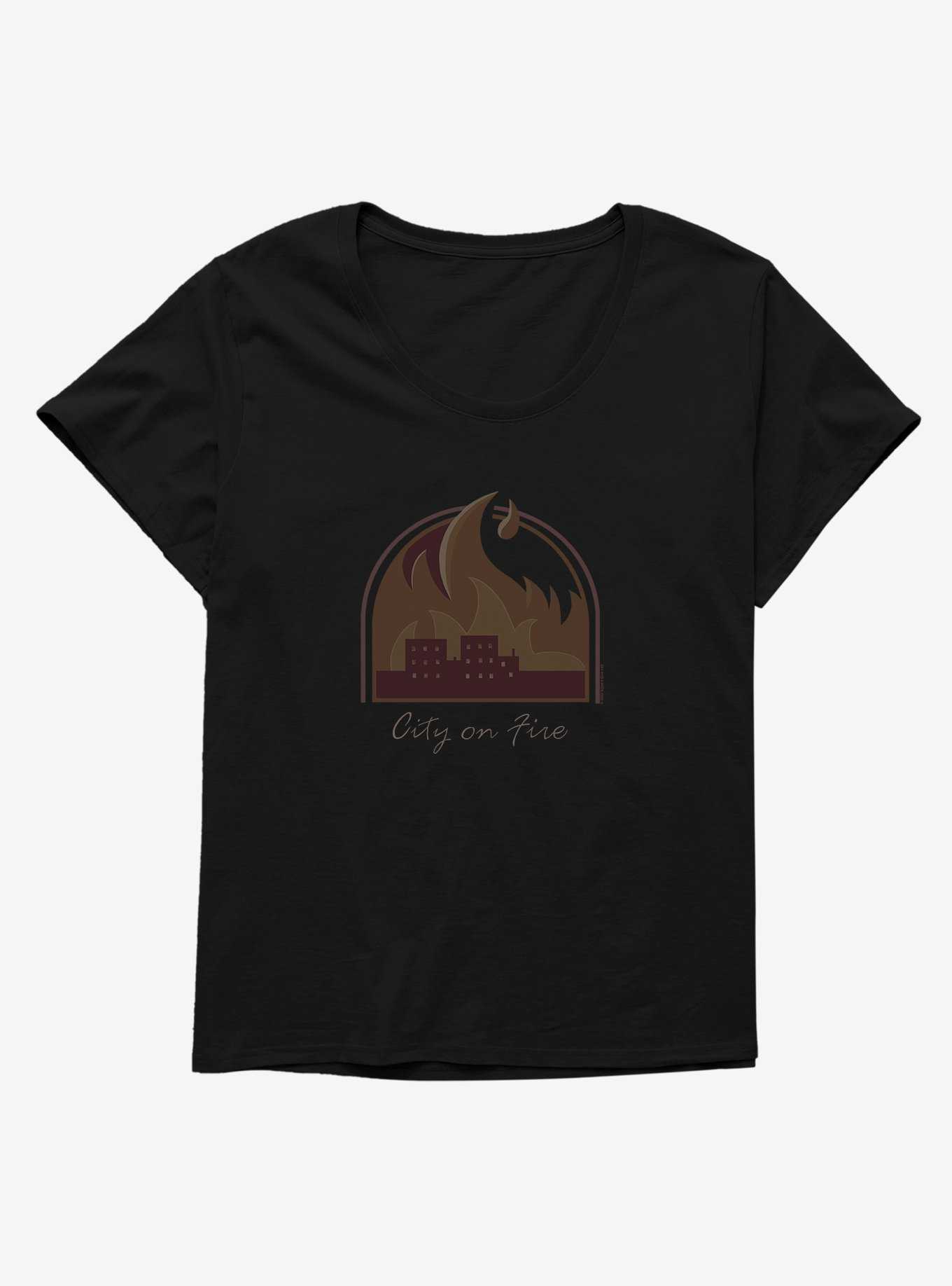 Life Is Strange: Before The Storm City On Fire Womens T-Shirt Plus Size, , hi-res