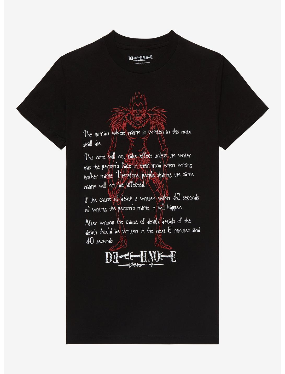 Death Note Rules Ryuk T-Shirt, MULTI, hi-res