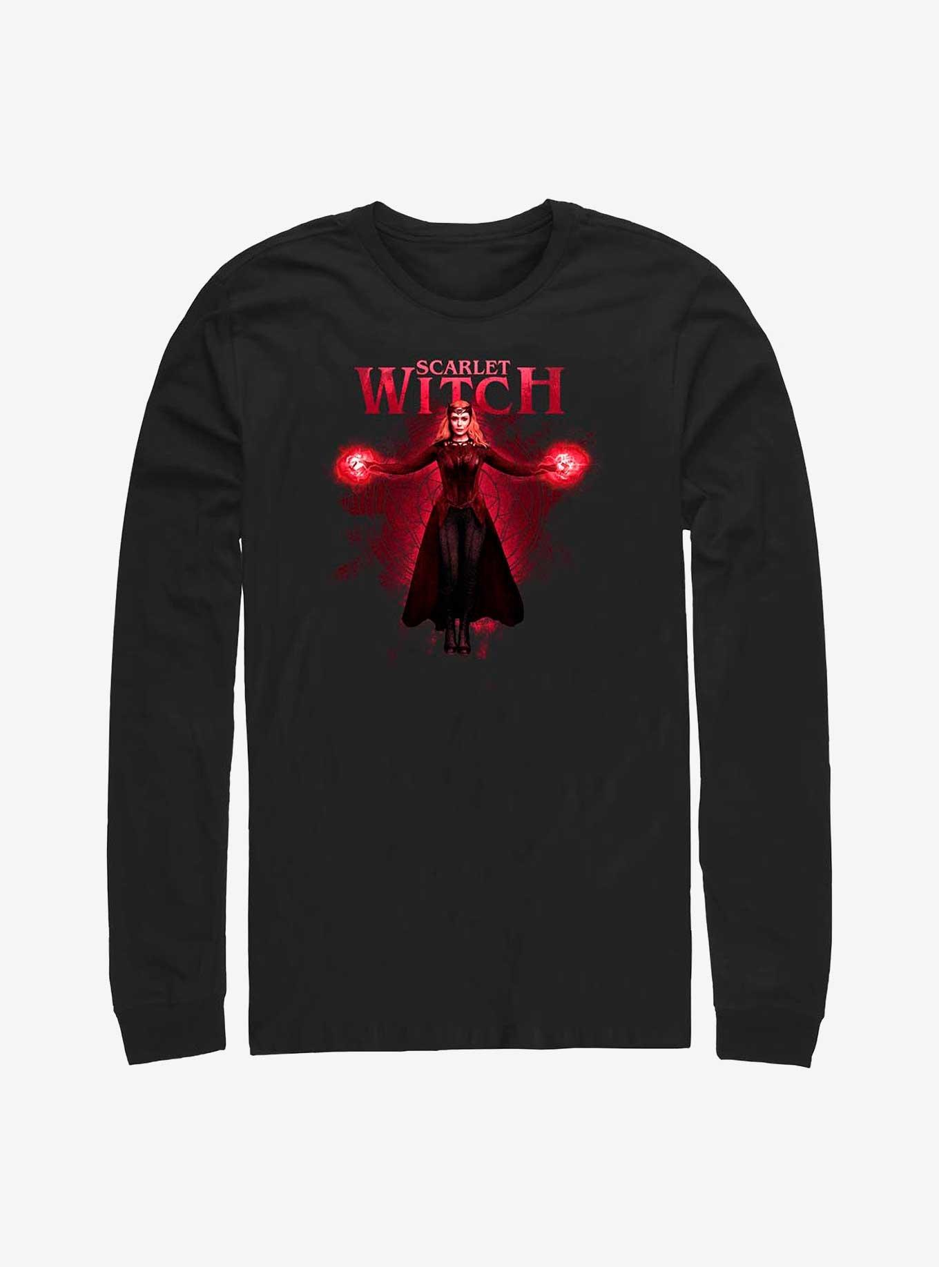 Marvel Doctor Strange in the Multiverse of Madness Scarlet Witch Long-Sleeve T-Shirt, BLACK, hi-res
