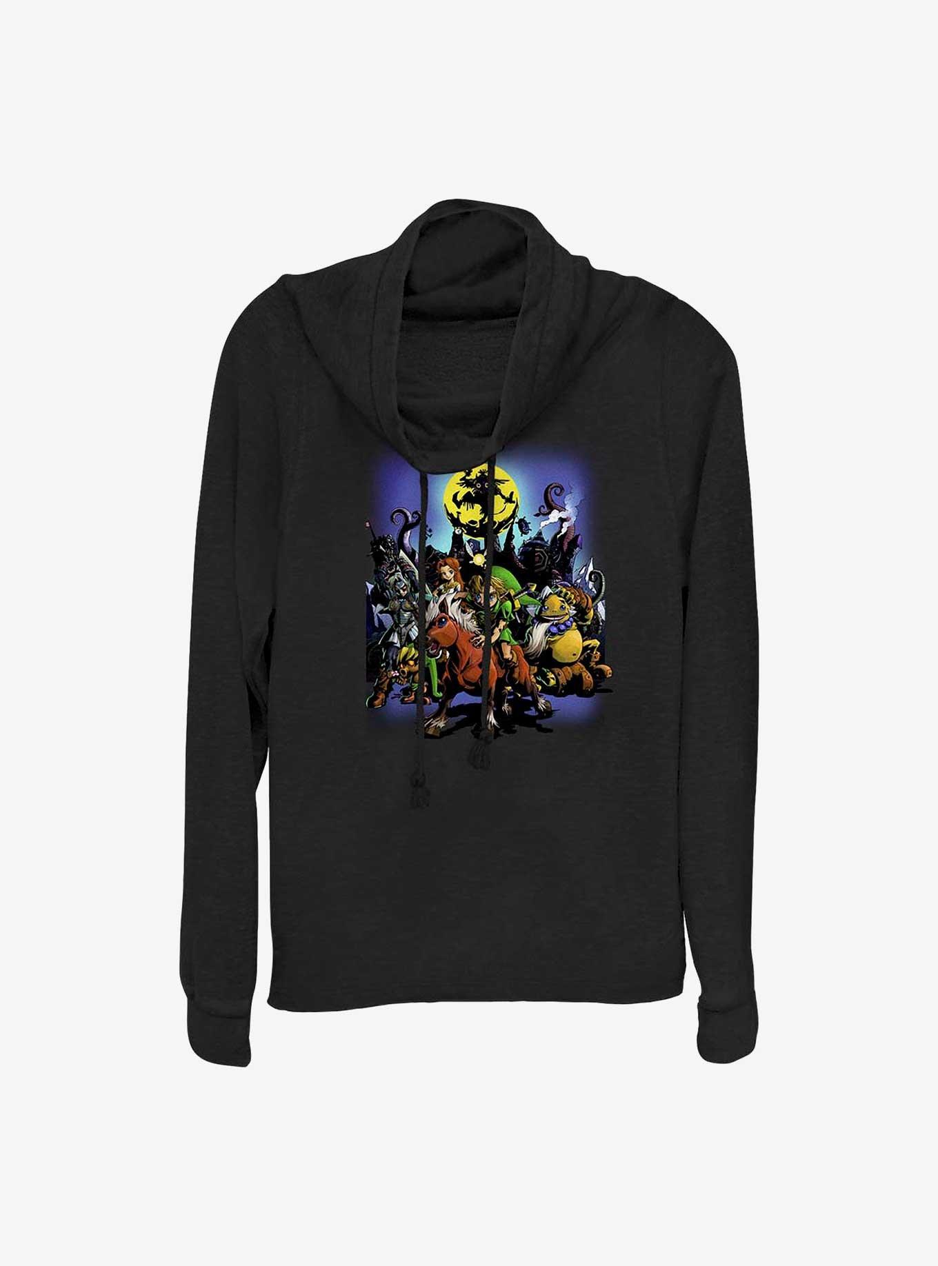 Nintendo Moon Dance Cowl Neck Long-Sleeve Top, , hi-res