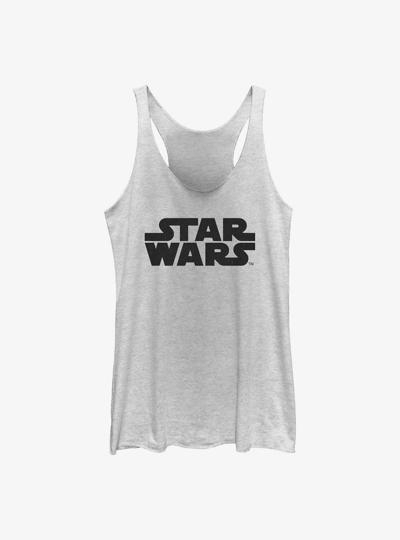 Star Wars Logo Girls Tank, WHITE HTR, hi-res