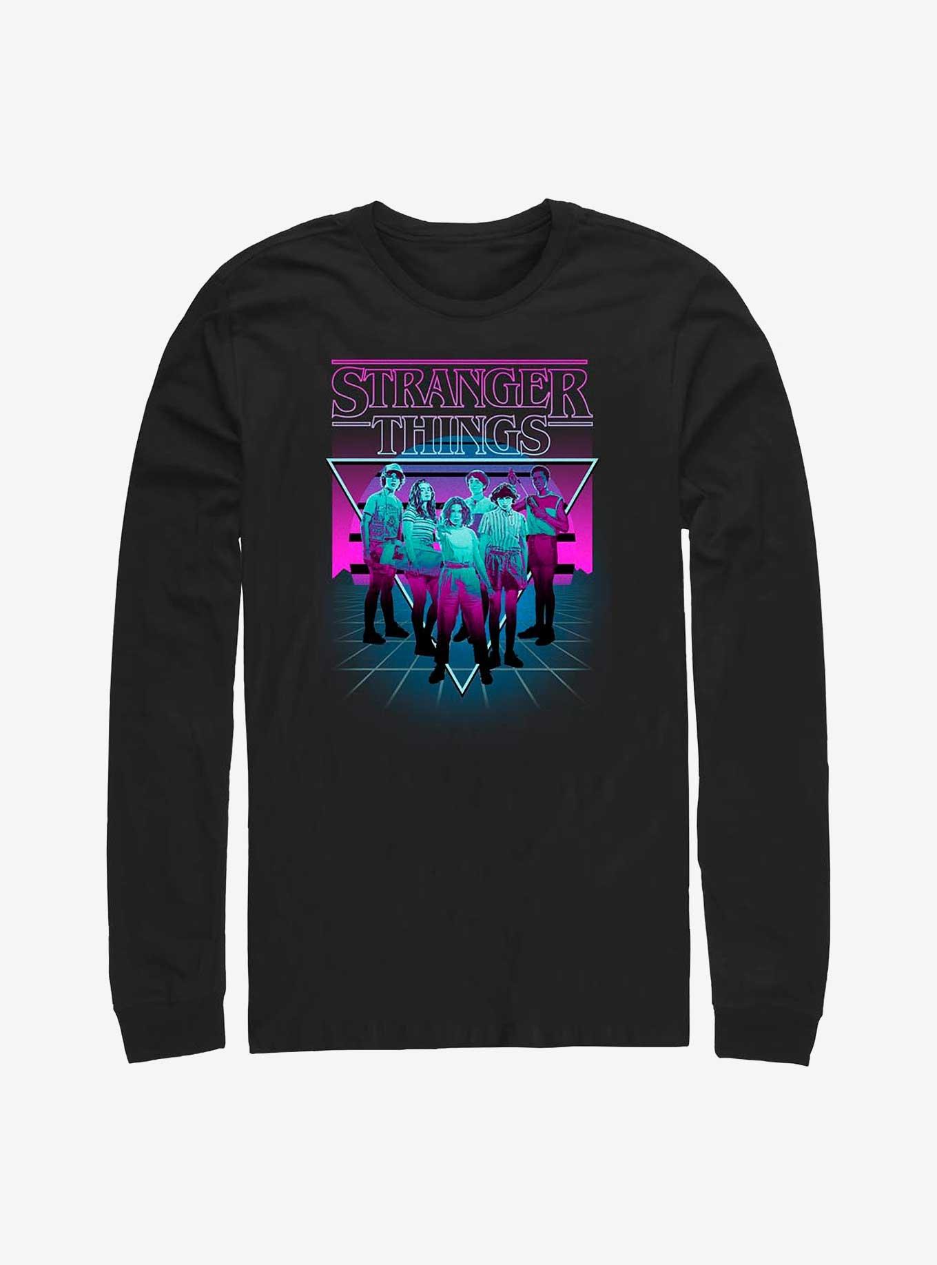 Stranger Things Neon Group Long-Sleeve T-Shirt, , hi-res