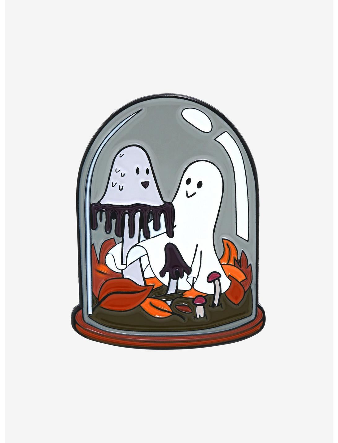 Chibi Ghost Terrarium Enamel Pin - BoxLunch Exclusive, , hi-res