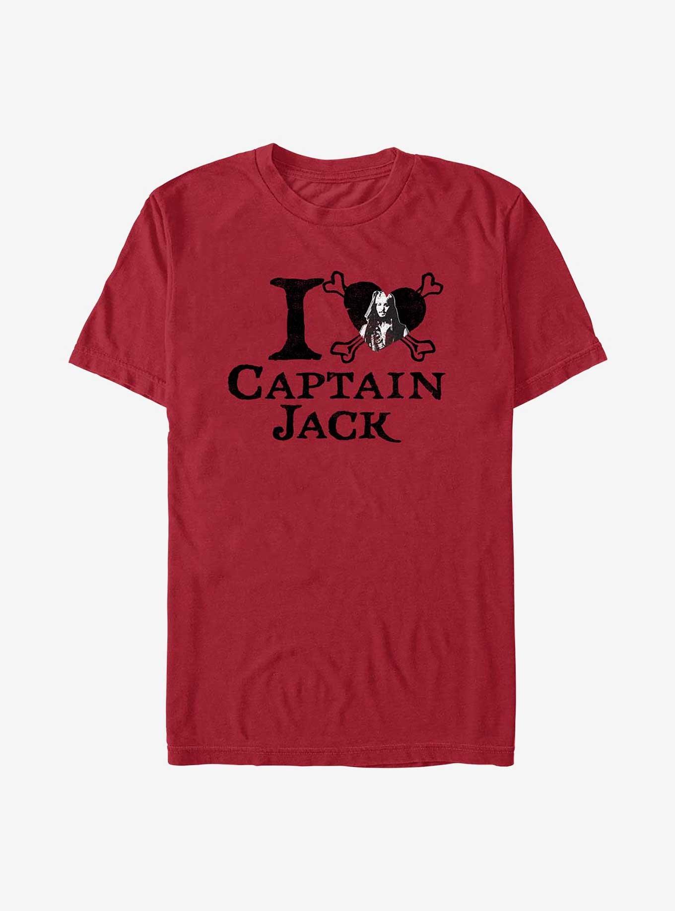 Disney Pirates of the Caribbean Captain Jack Love T-Shirt, , hi-res